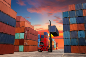 Sea containers, saving space, to create a sustainable shipping