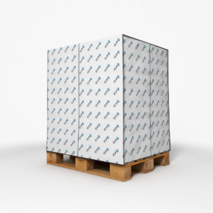 Render of TLX PCM Belt pallet system for pharmaceutical temperature controlled cold chain air freight in pharmaceutical logistics