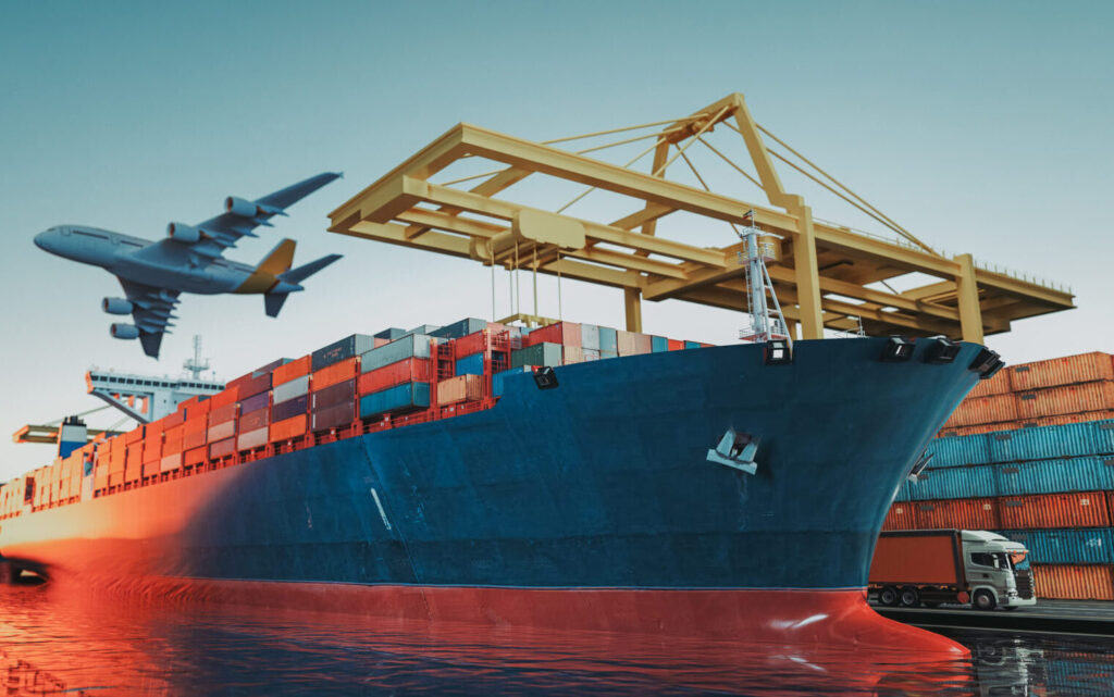 Airport To Seaport Cargo Logistics Via Ground Transportation In Container
