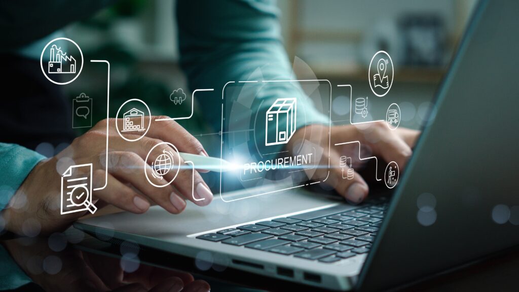 Ai driven Procurement And Supply Chain Technology Concept With Business Professional